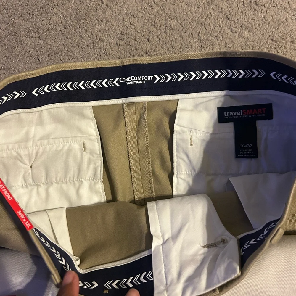 Roundtree‎ Yorke Travel Smart Slim Fit Corecomfort Pants 36x32 Lot Of 3 NWT